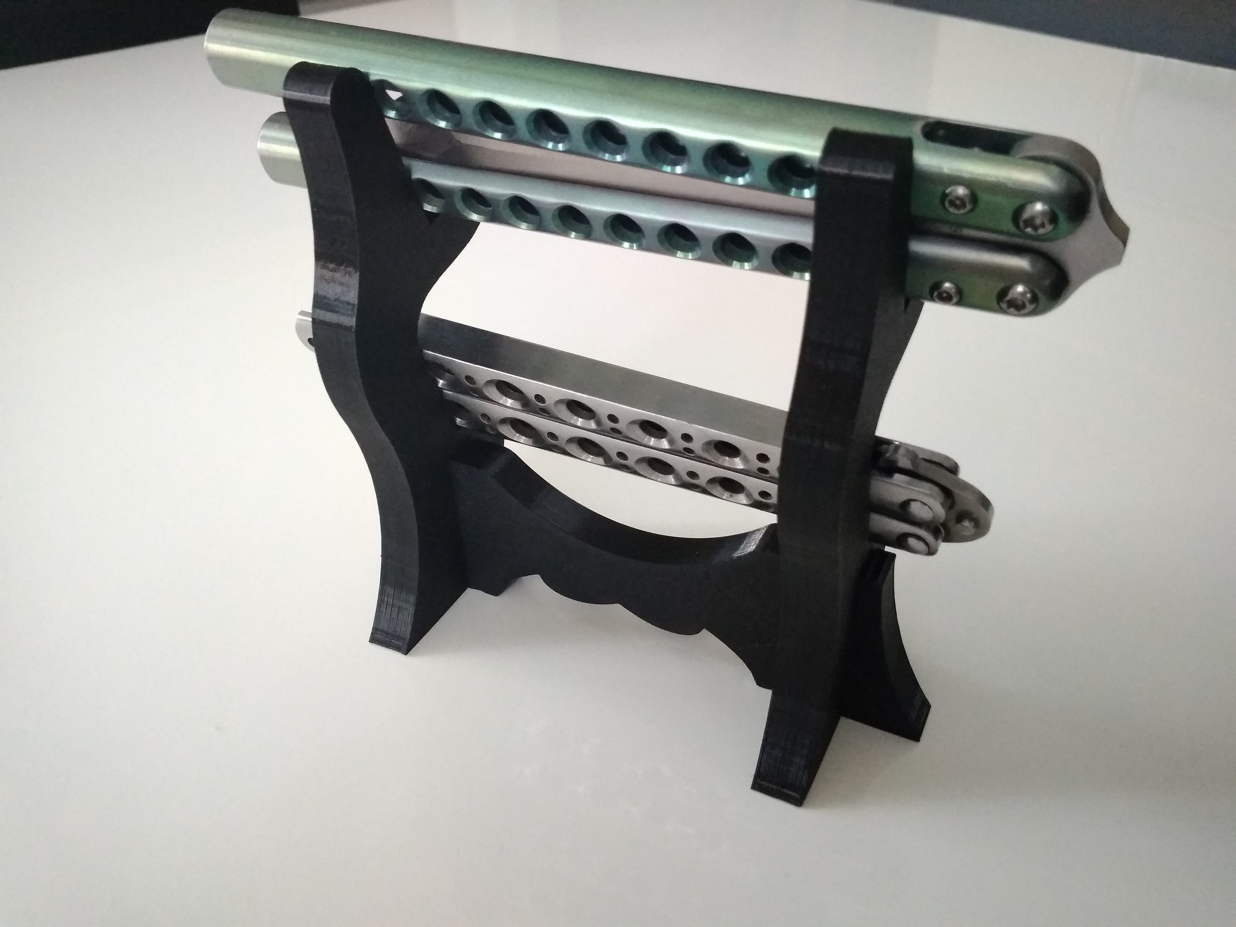Bali-holder Balisong Knife Stand  Free 3D print model_3