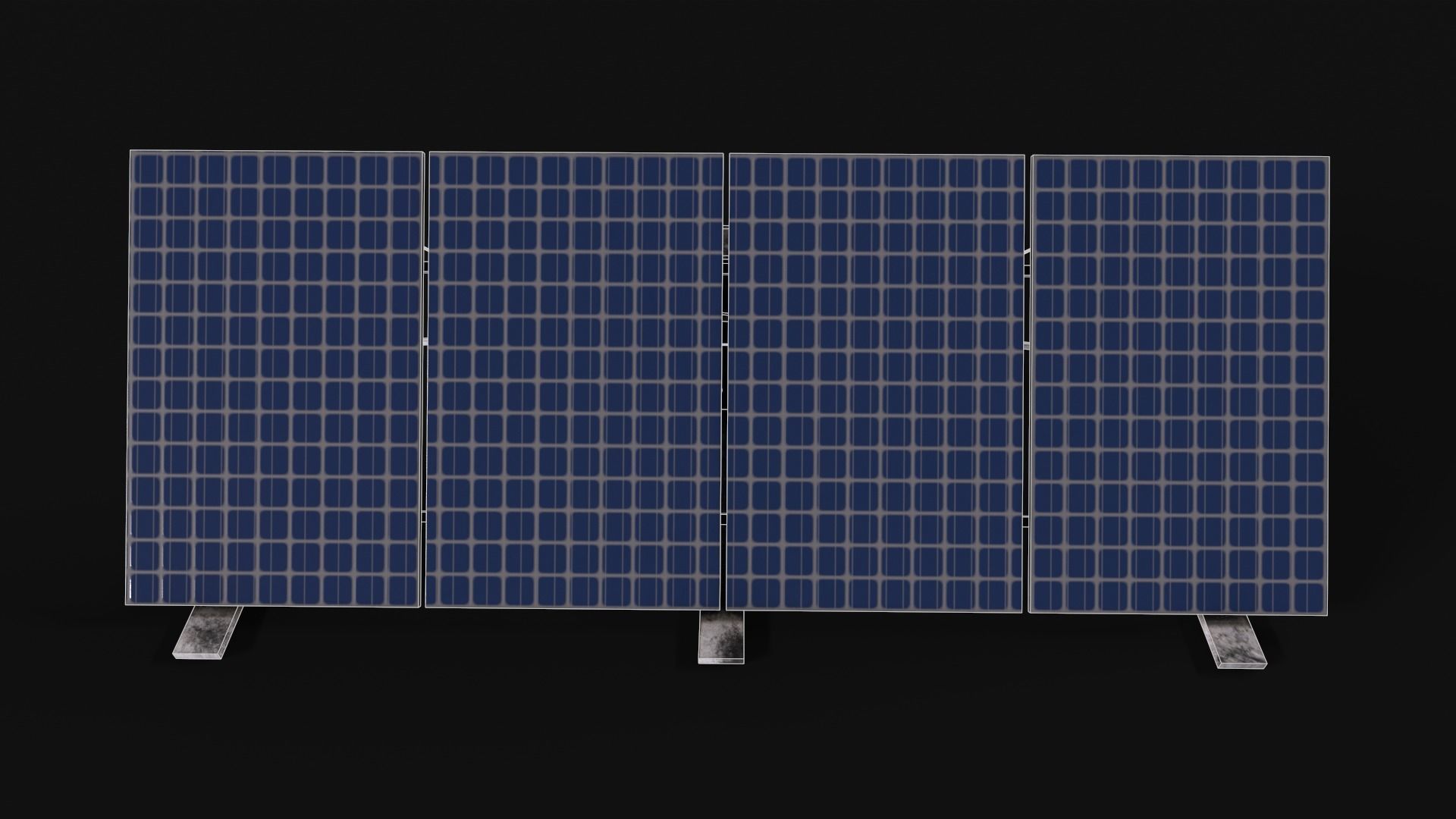 Solar Panel Low-poly 3D model_11