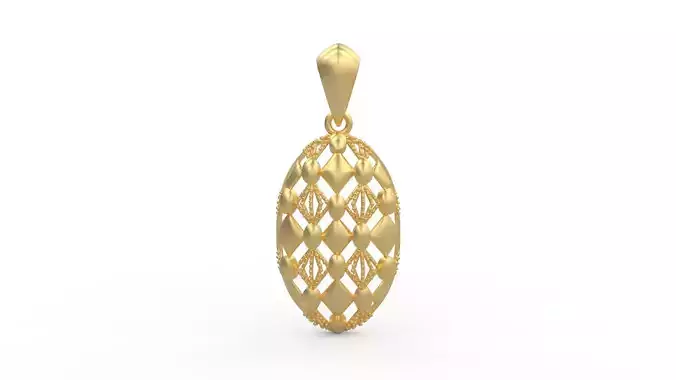 Ultra Vision Polygon Oval Women Pendant