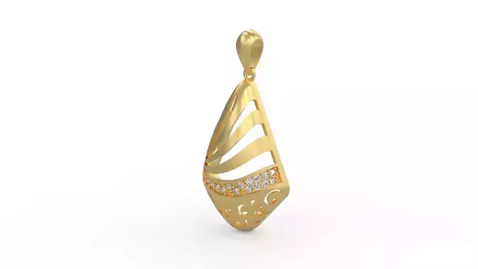 Ultra Vision Pyramid Multistone Women Pendant