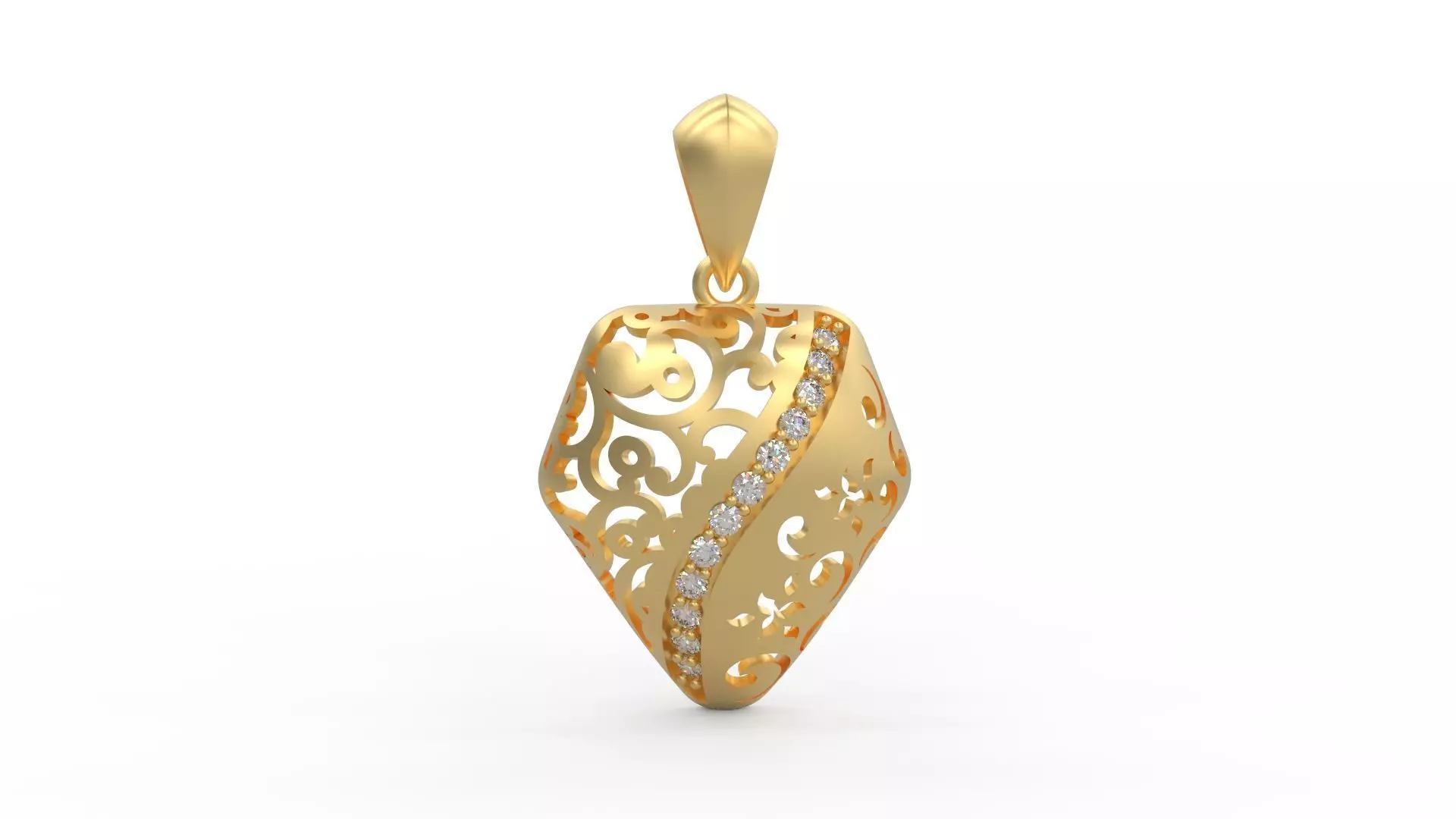 Ultra Vision Pentagon Women Pendant 3D print model