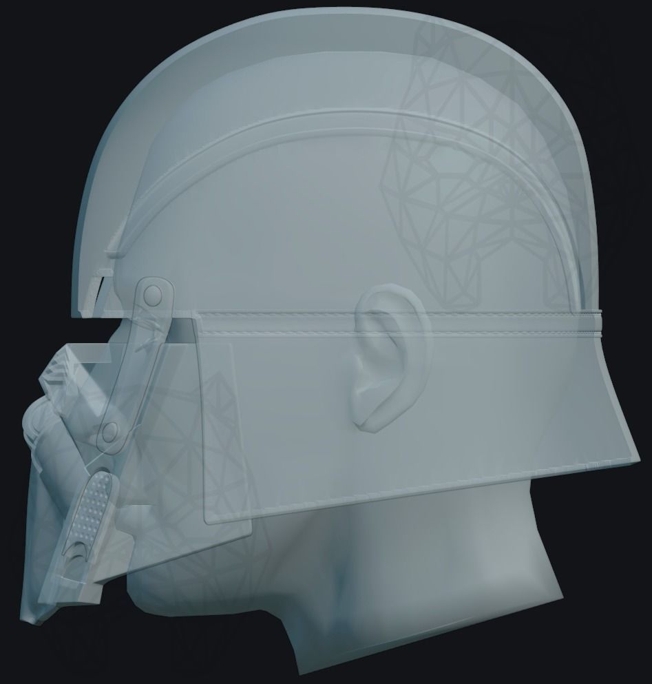 Ushar Helmet 3D print model_9