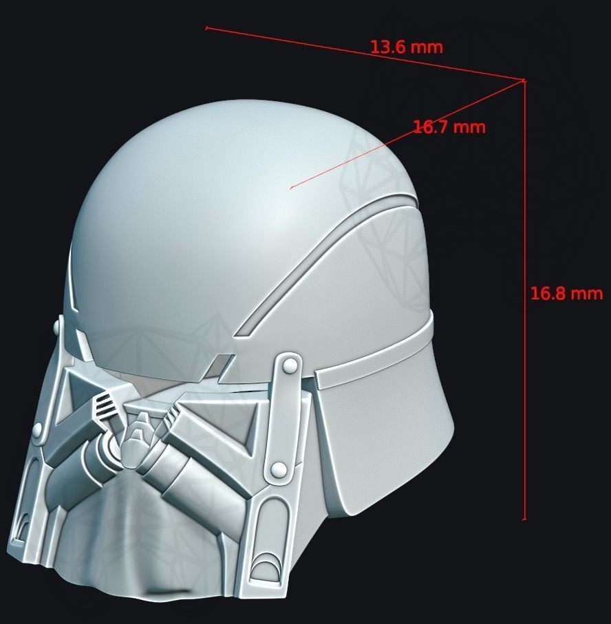 Ushar Helmet 3D print model_11