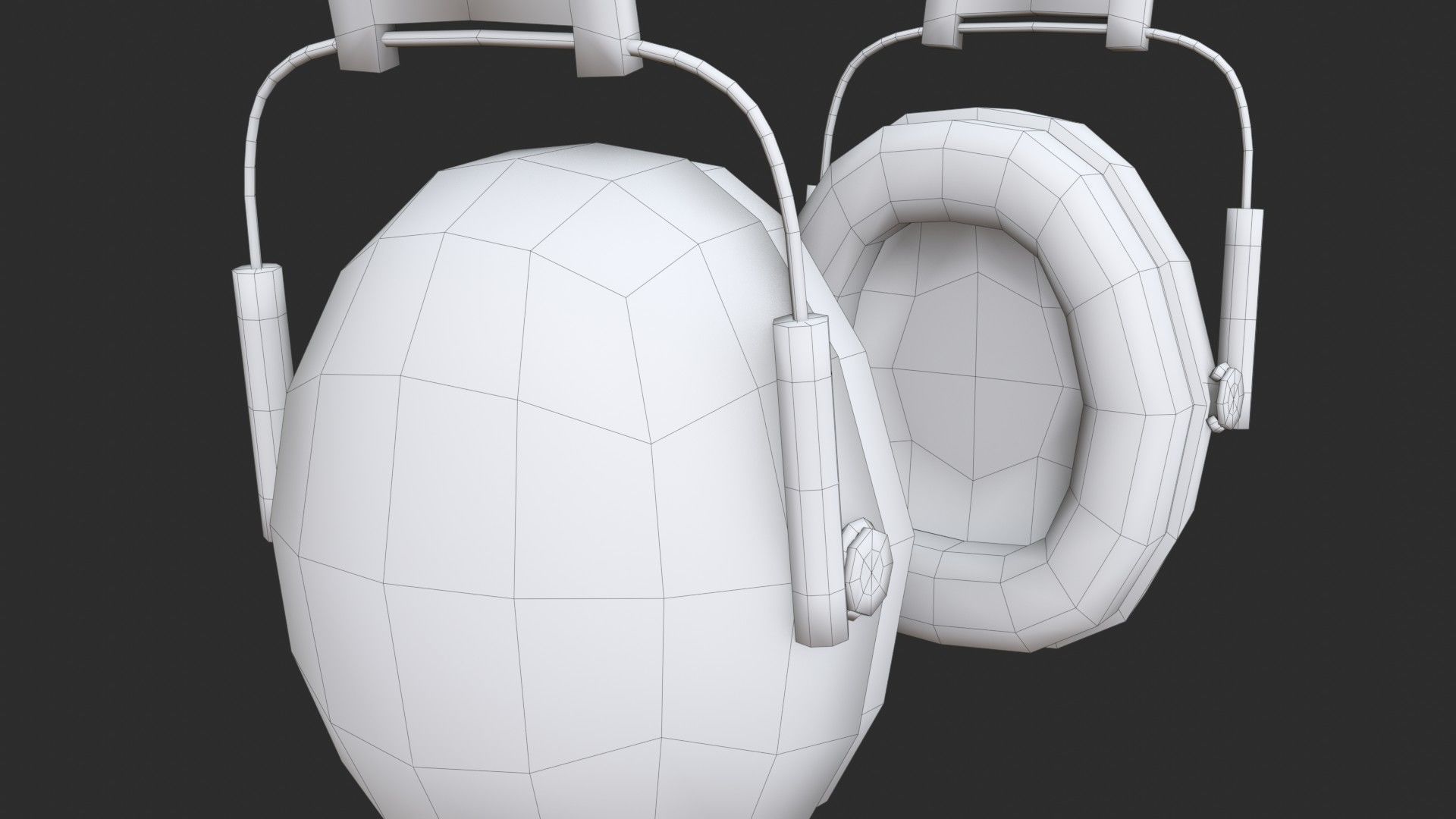 Hearing Protection - Earmuffs Low-poly 3D model_19