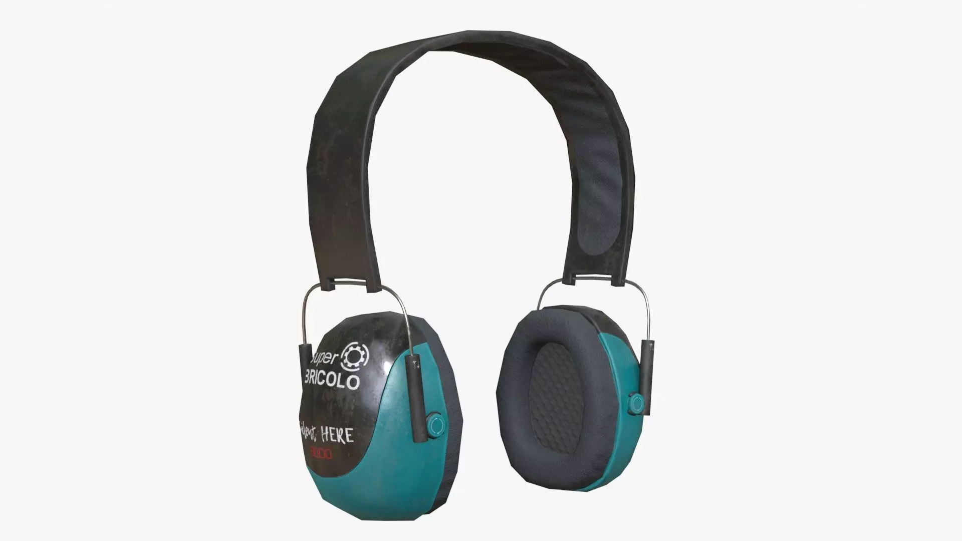 Hearing Protection - Earmuffs Low-poly 3D model_0