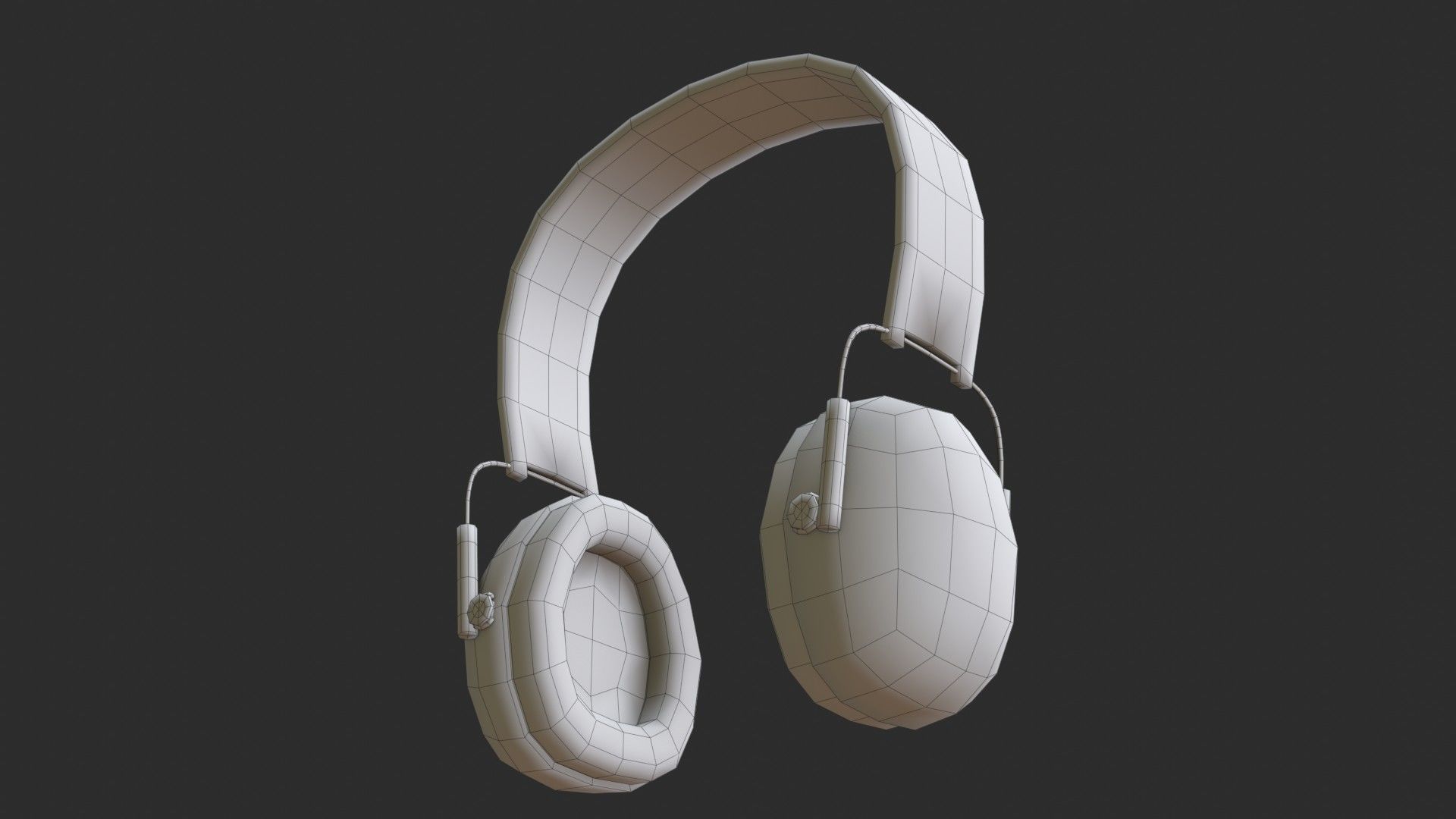 Hearing Protection - Earmuffs Low-poly 3D model_17