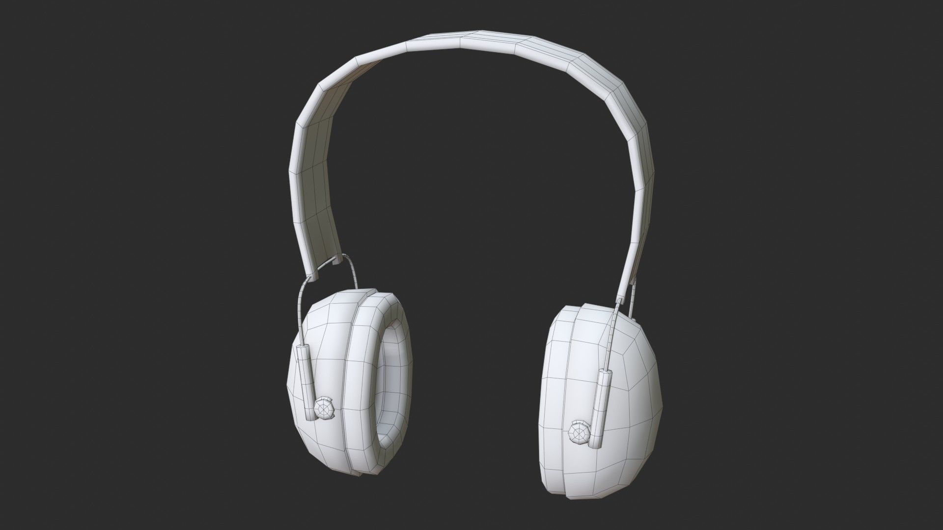 Hearing Protection - Earmuffs Low-poly 3D model_13