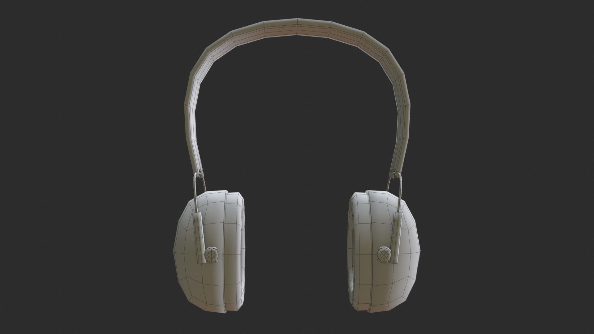Hearing Protection - Earmuffs Low-poly 3D model_16