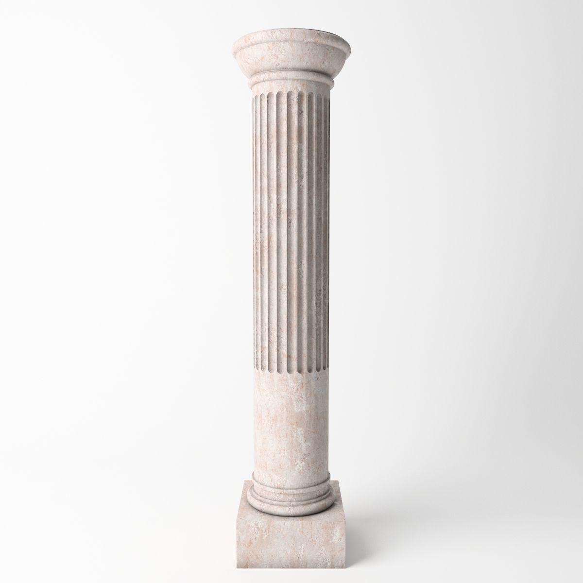 Antique Column 04 Low-poly 3D model_8