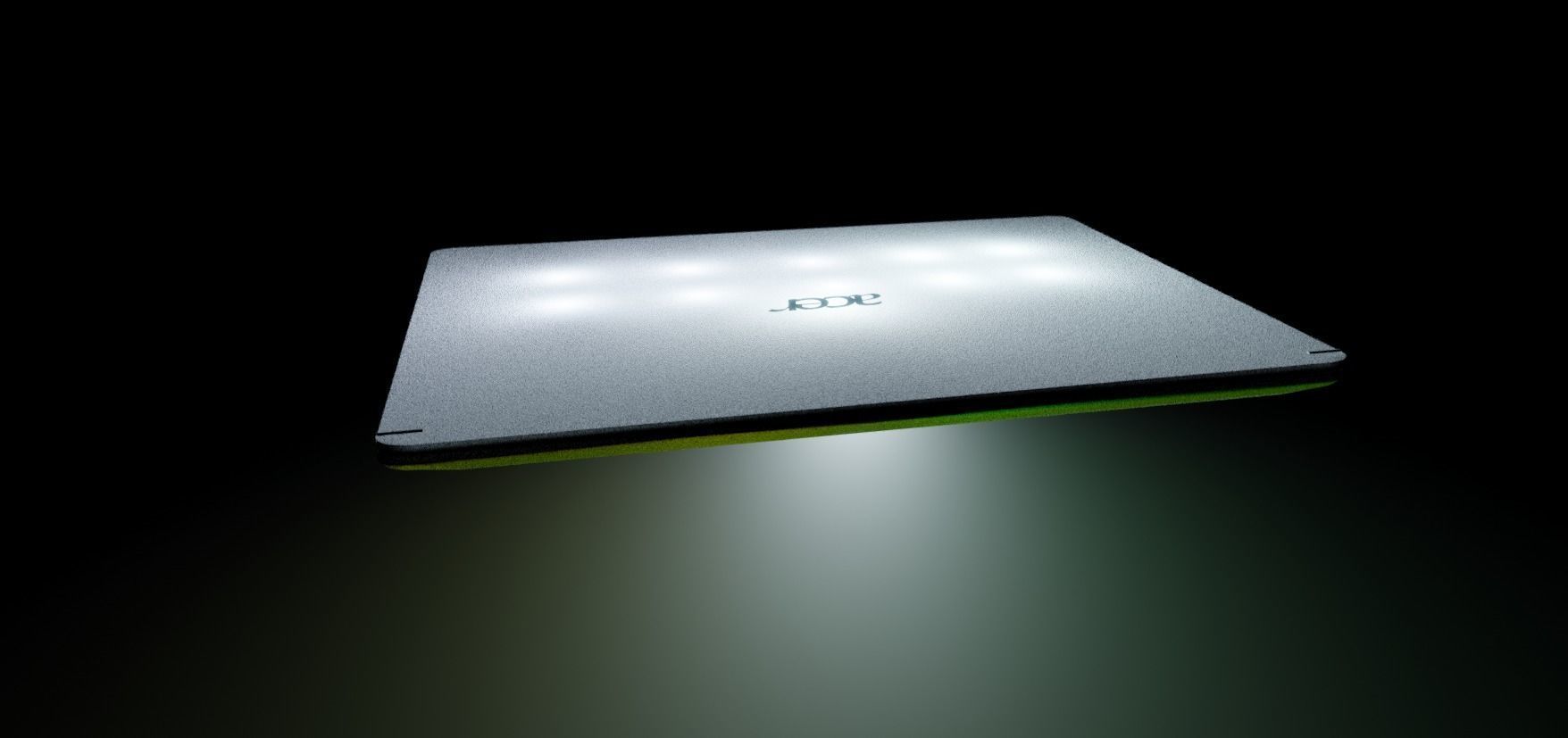 Acer Laptop Blender Free low-poly 3D model_3