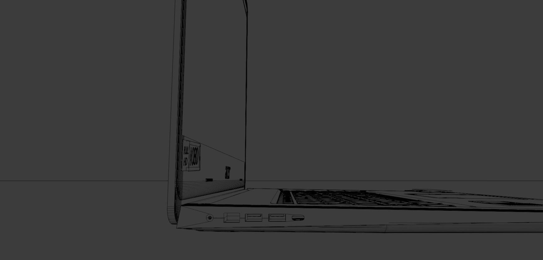 Acer Laptop Blender Free low-poly 3D model_11