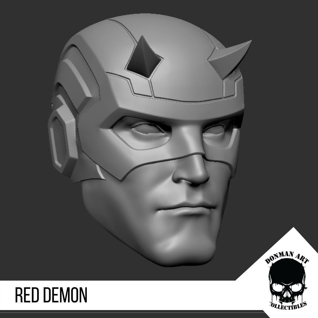 The Demon Head for 6 inch action figures 3D print model_16