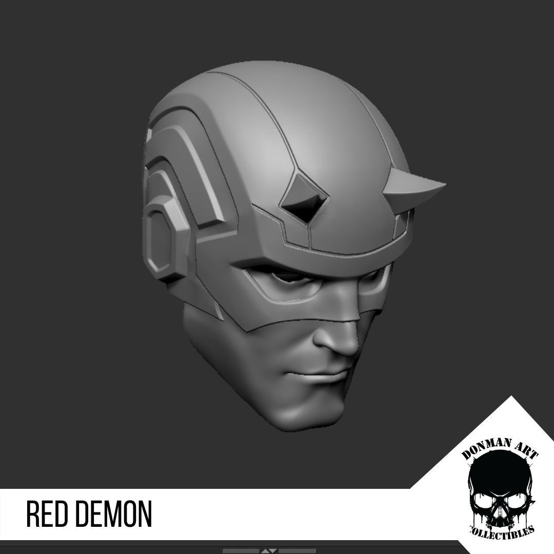 The Demon Head for 6 inch action figures 3D print model_8