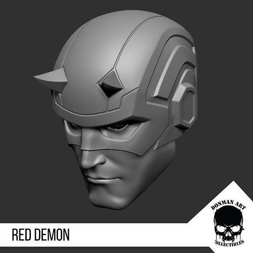 The Demon Head for 6 inch action figures 3D print model