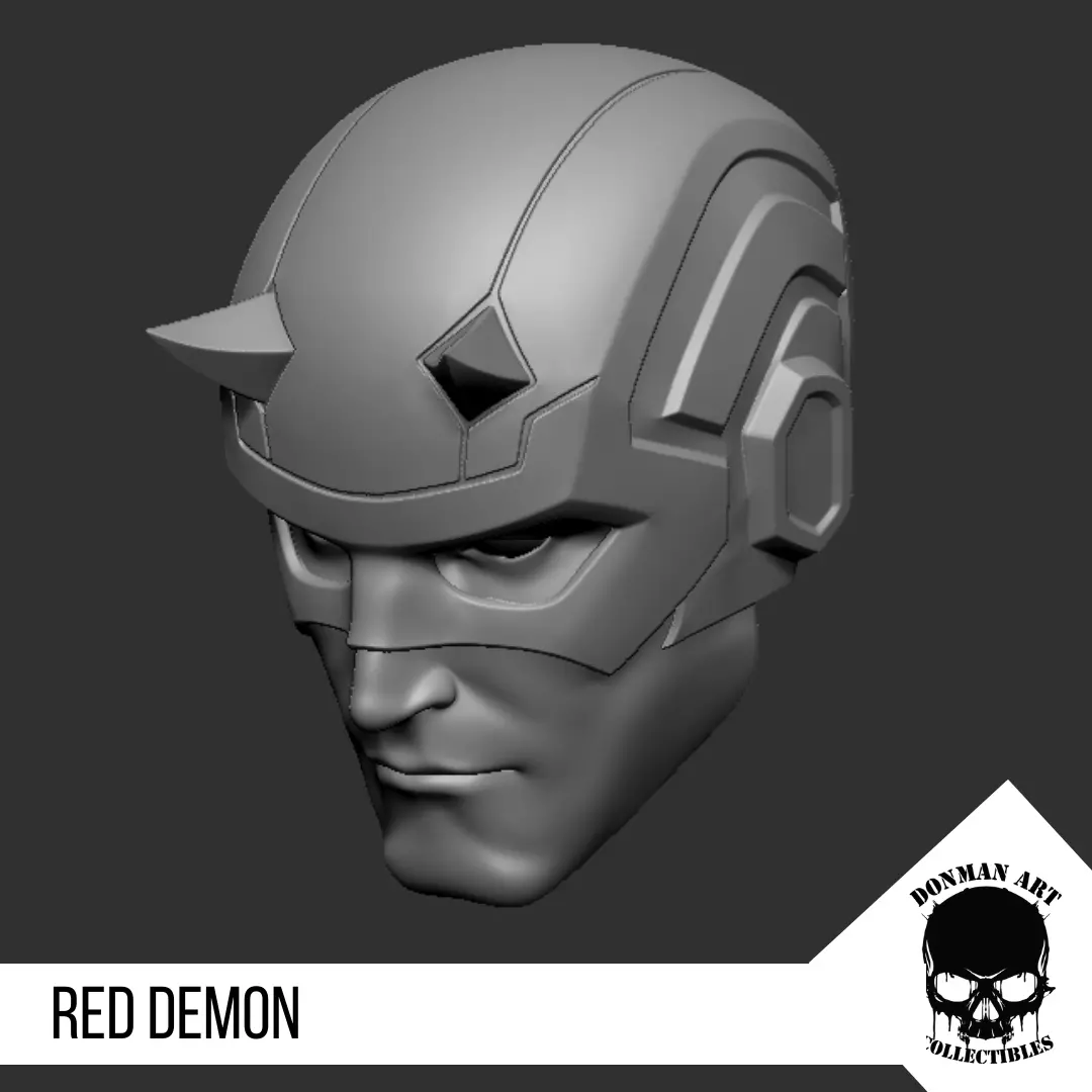 The Demon Head for 6 inch action figures 3D print model_0