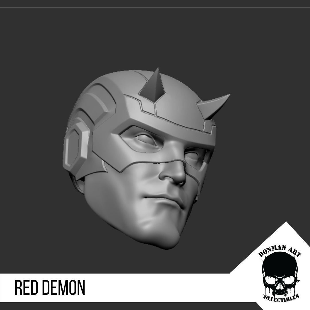 The Demon Head for 6 inch action figures 3D print model_10
