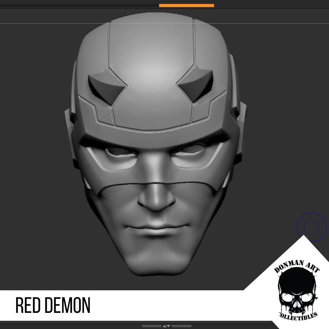 The Demon Head for 6 inch action figures 3D print model_7