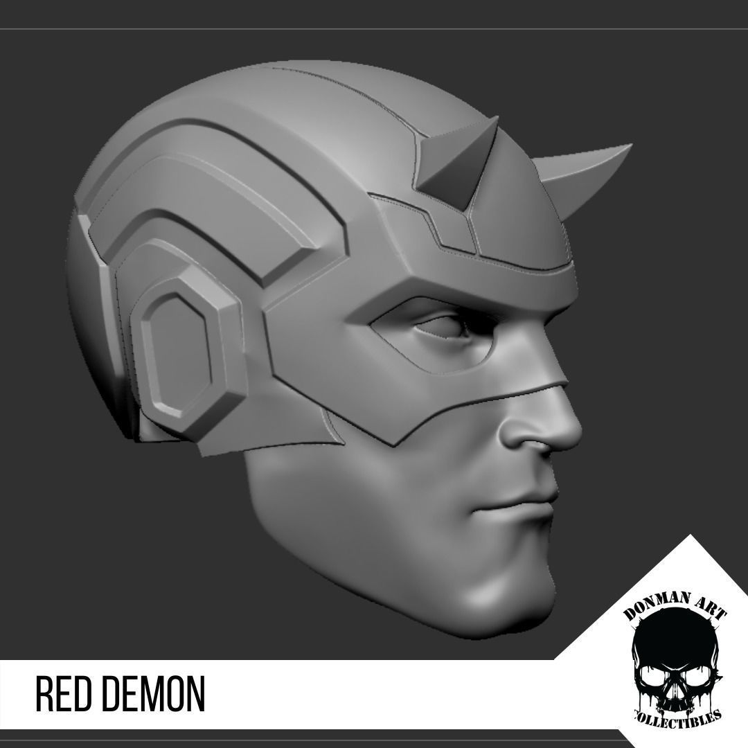 The Demon Head for 6 inch action figures 3D print model_20