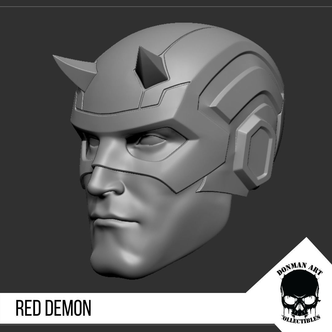 The Demon Head for 6 inch action figures 3D print model_19