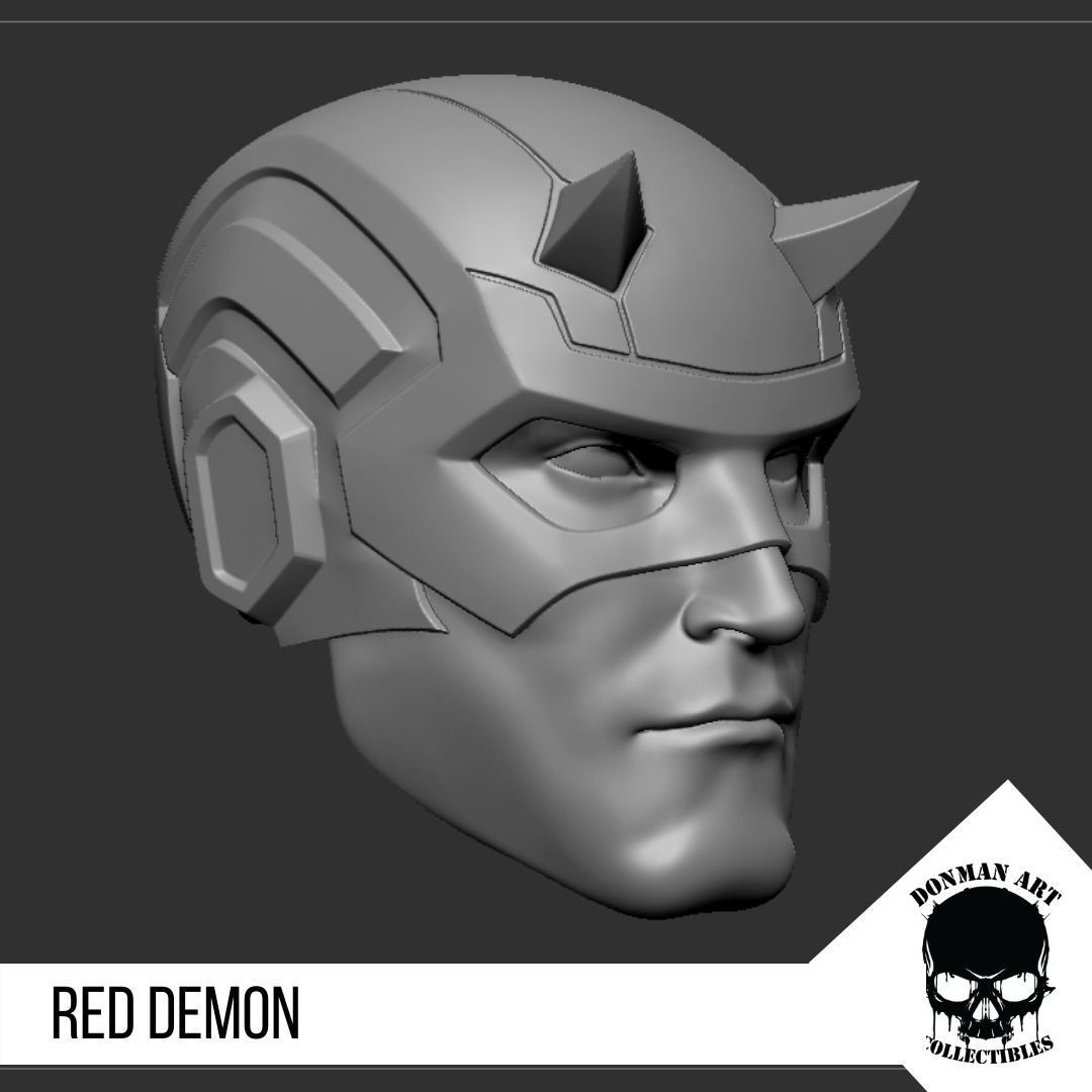 The Demon Head for 6 inch action figures 3D print model_18