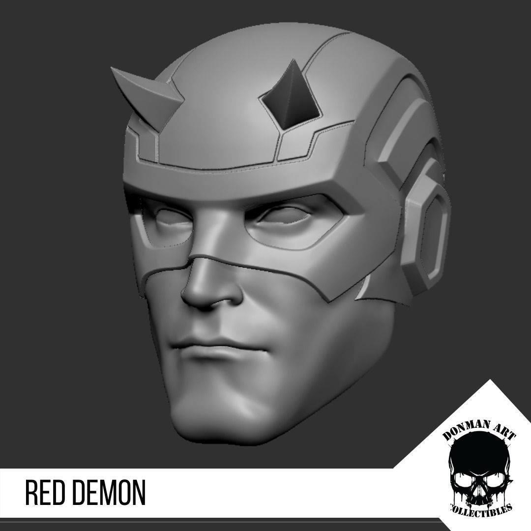 The Demon Head for 6 inch action figures 3D print model_17