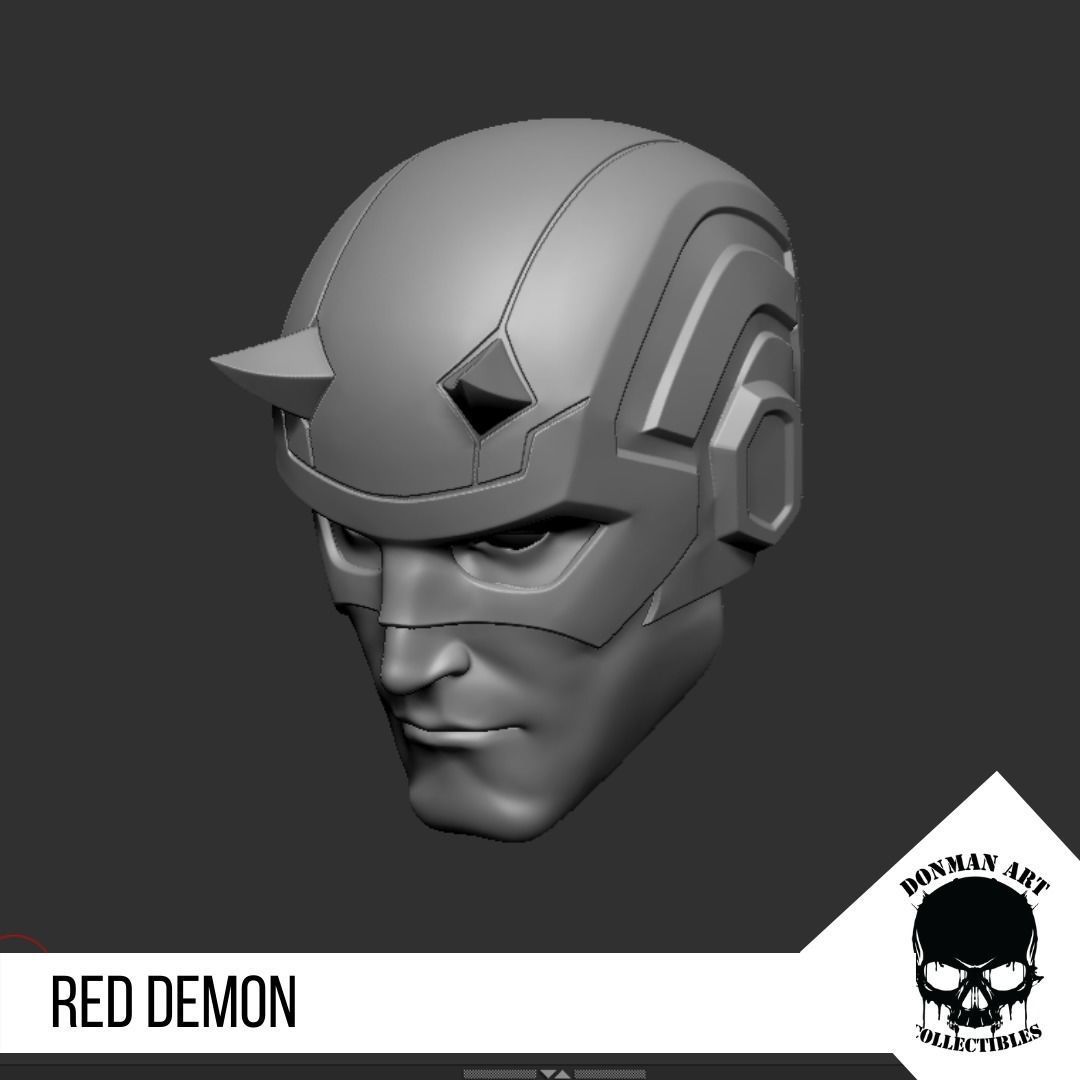 The Demon Head for 6 inch action figures 3D print model_9