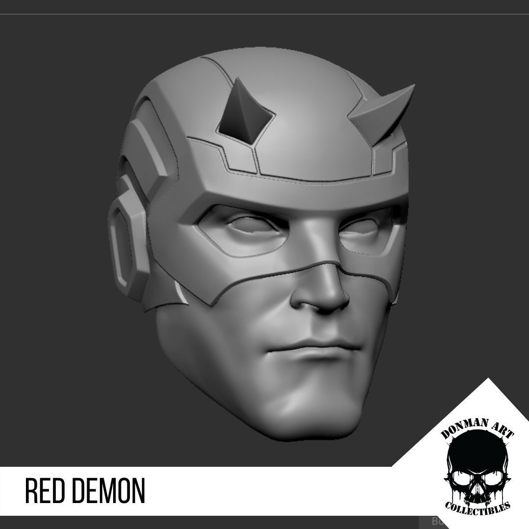 The Demon Head for 6 inch action figures 3D print model_14