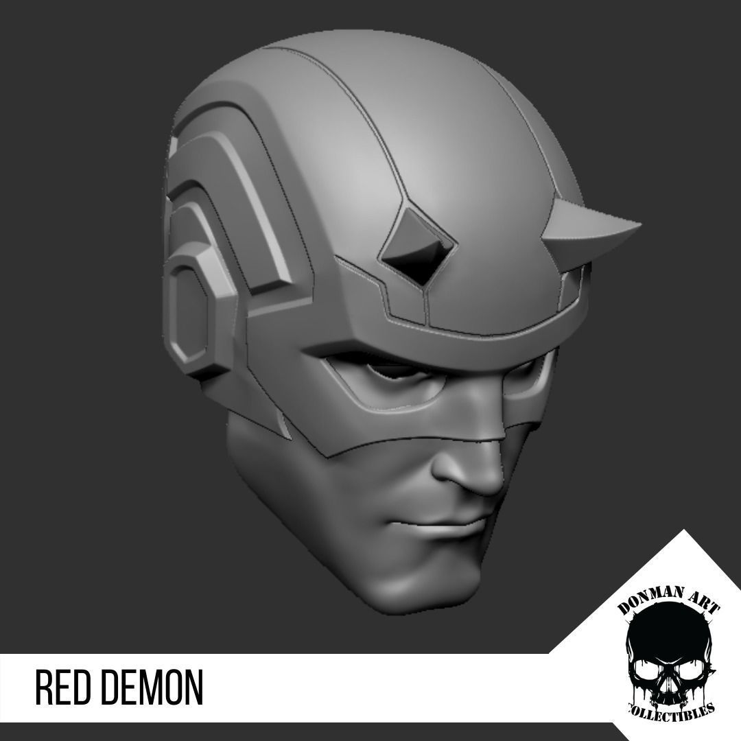 The Demon Head for 6 inch action figures 3D print model_12