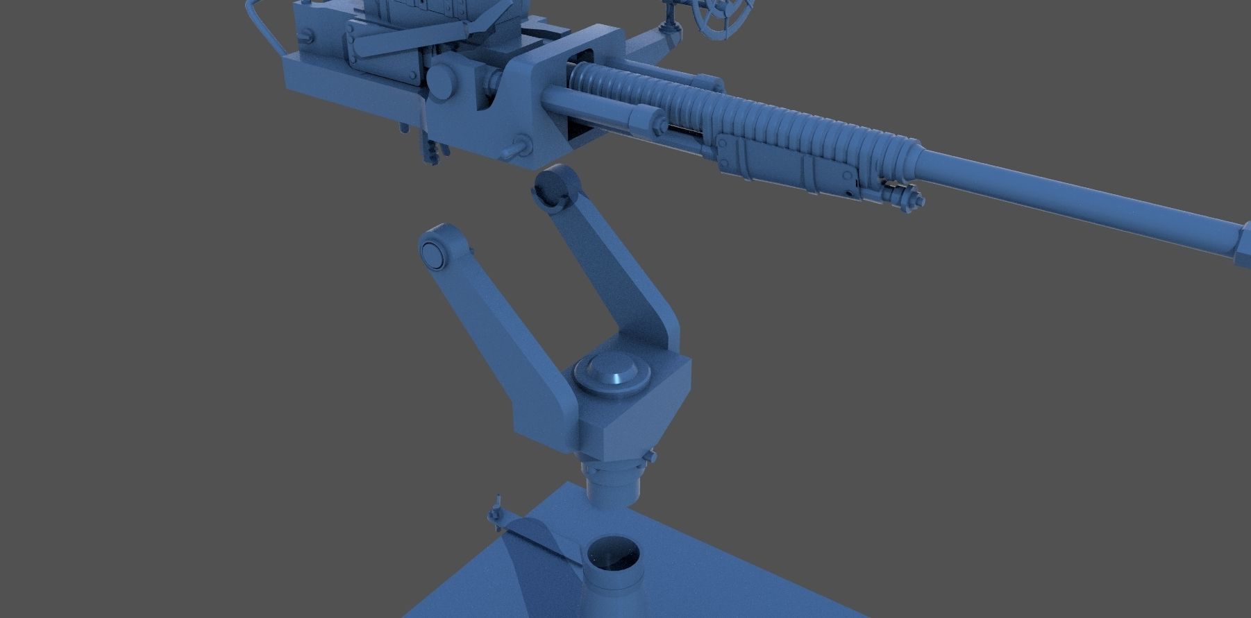 Japanese 25mm MG - Personal license - 1-100 scale 3D print model_7