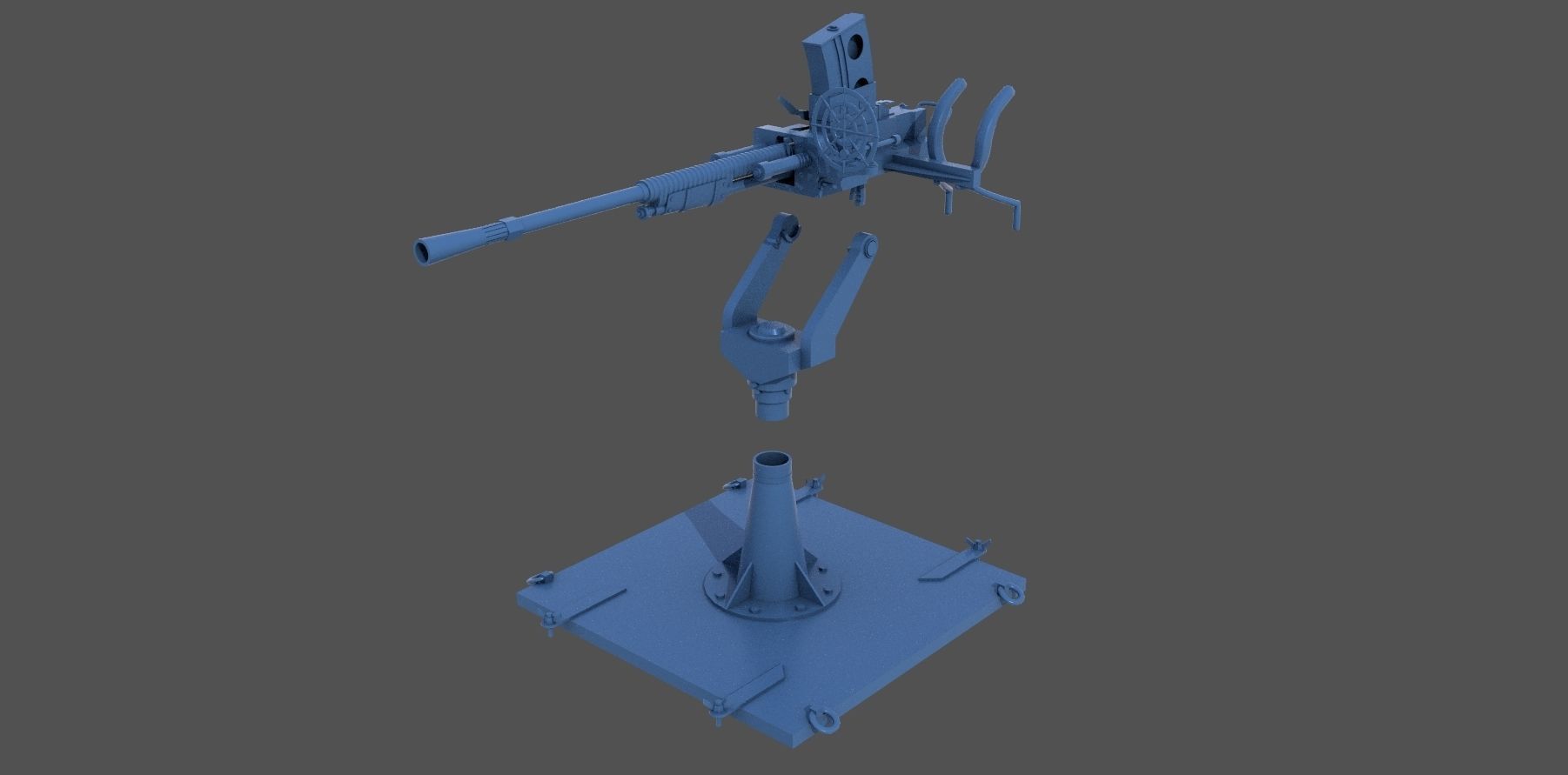 Japanese 25mm MG - Personal license - 1-100 scale 3D print model_5