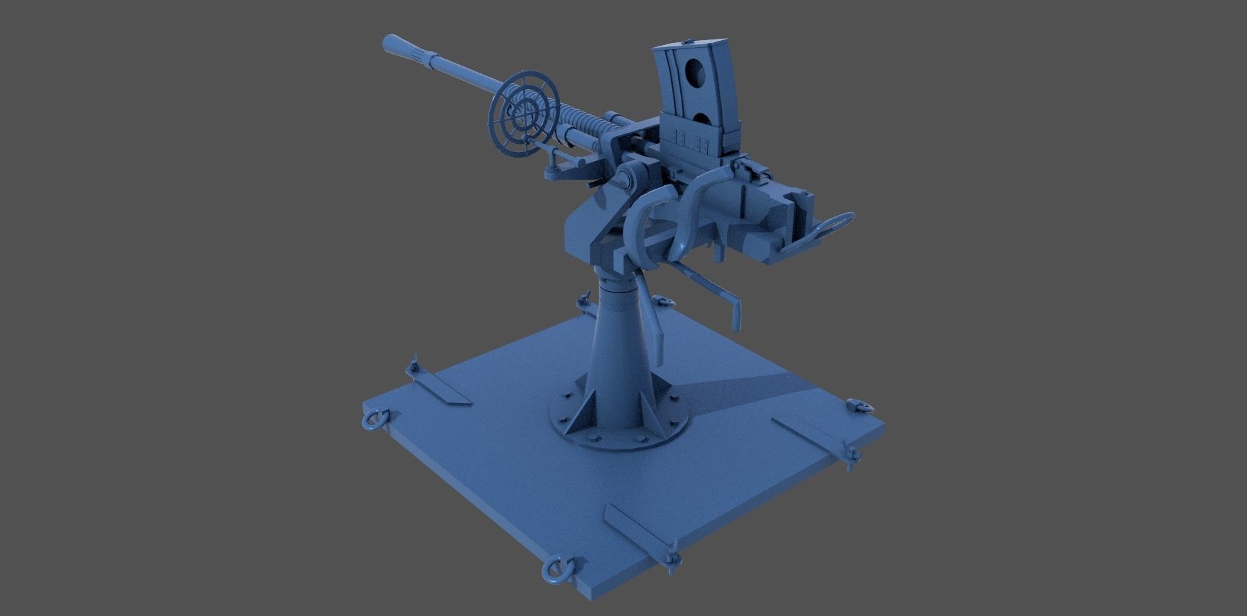 Japanese 25mm MG - Personal license - 1-100 scale 3D print model_4