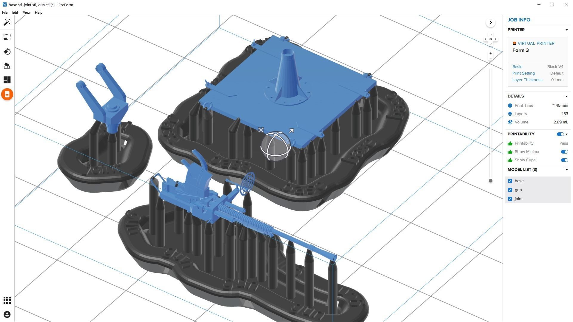 Japanese 25mm MG - Personal license - 1-100 scale 3D print model_2