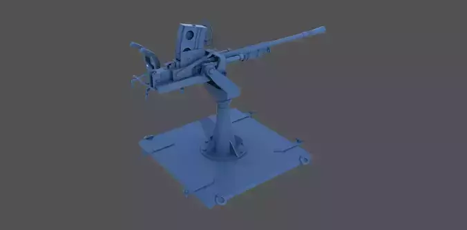 Japanese 25mm MG - Personal license - 1-100 scale 3D print model