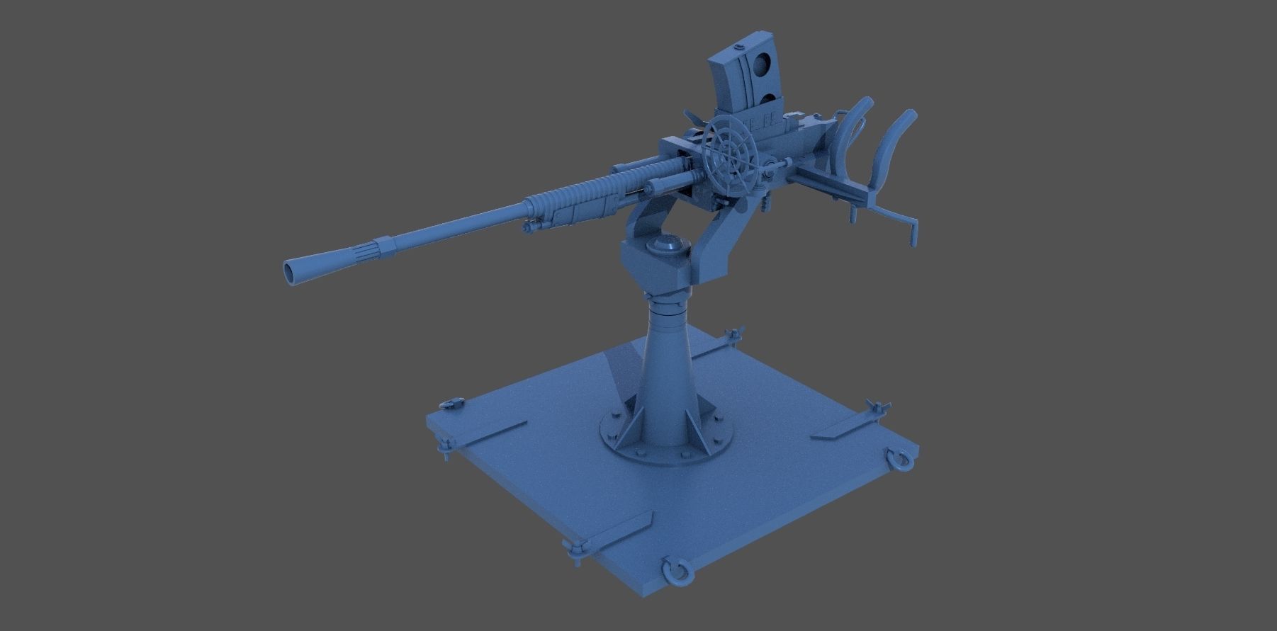Japanese 25mm MG - Personal license - 1-100 scale 3D print model_3