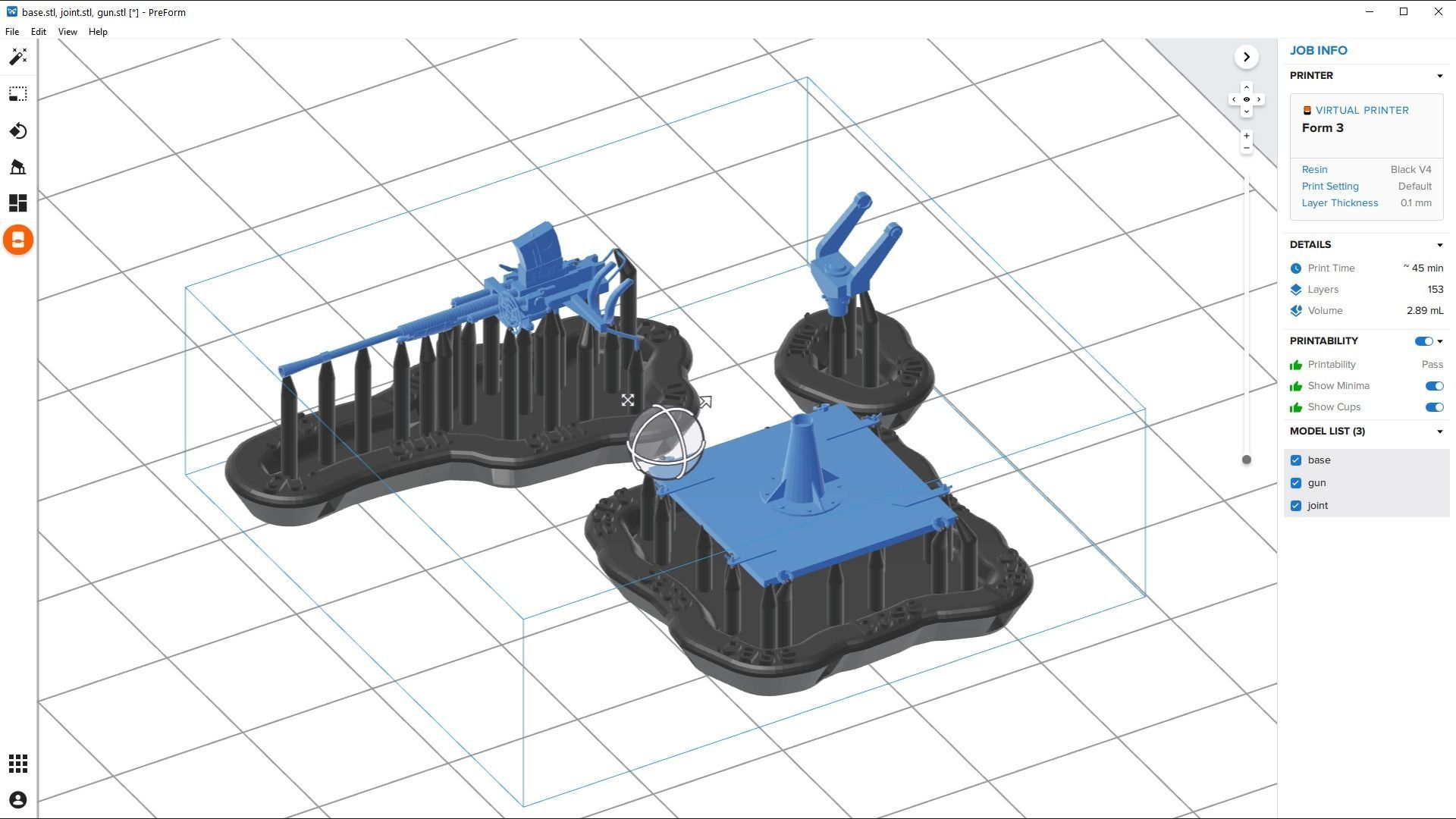 Japanese 25mm MG - Personal license - 1-100 scale 3D print model_1