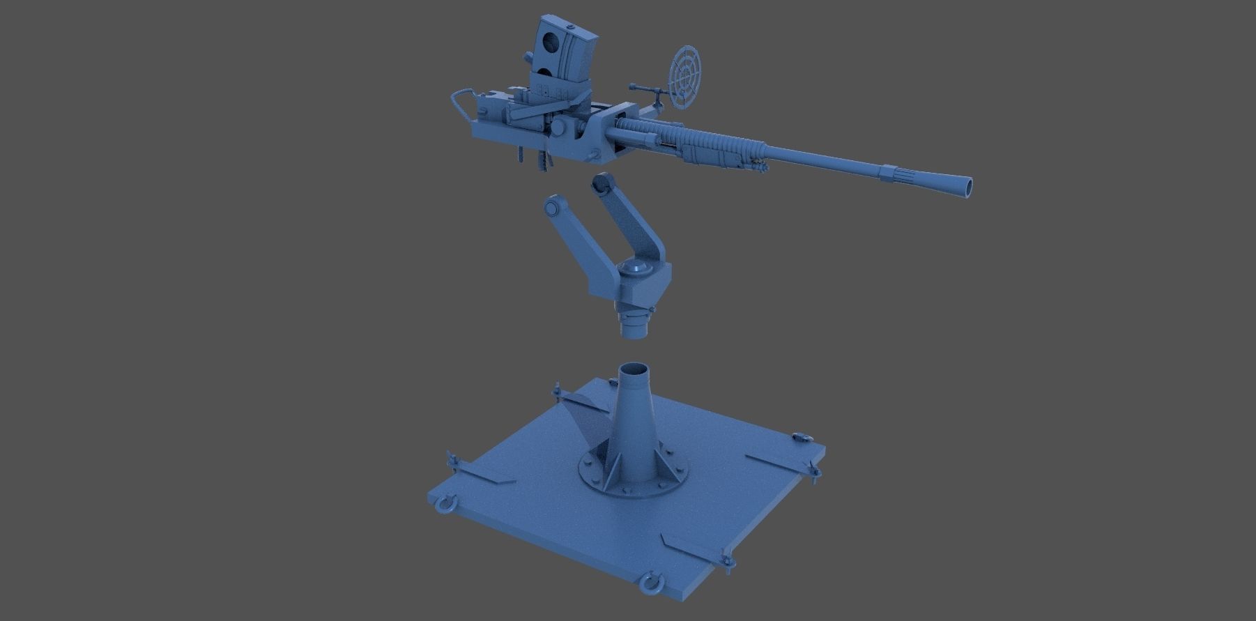 Japanese 25mm MG - Personal license - 1-100 scale 3D print model_6