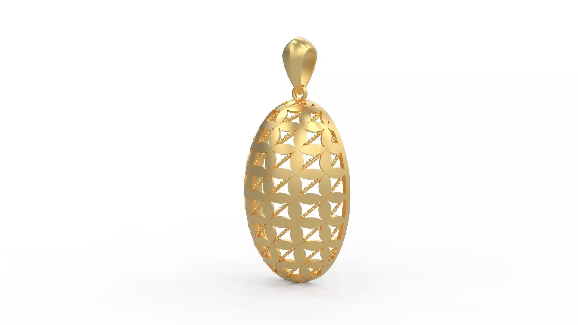 Ultra Vision Egg Oval Women Pendant 3D print model