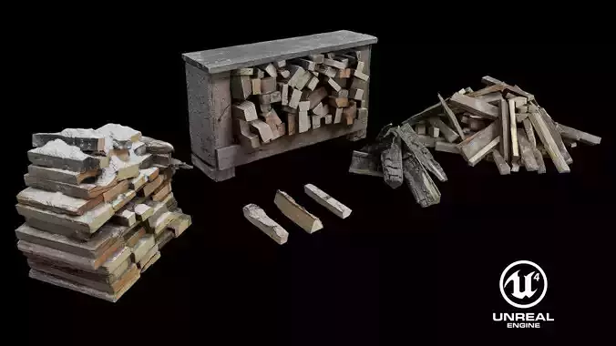 Firewood set 1 UE4