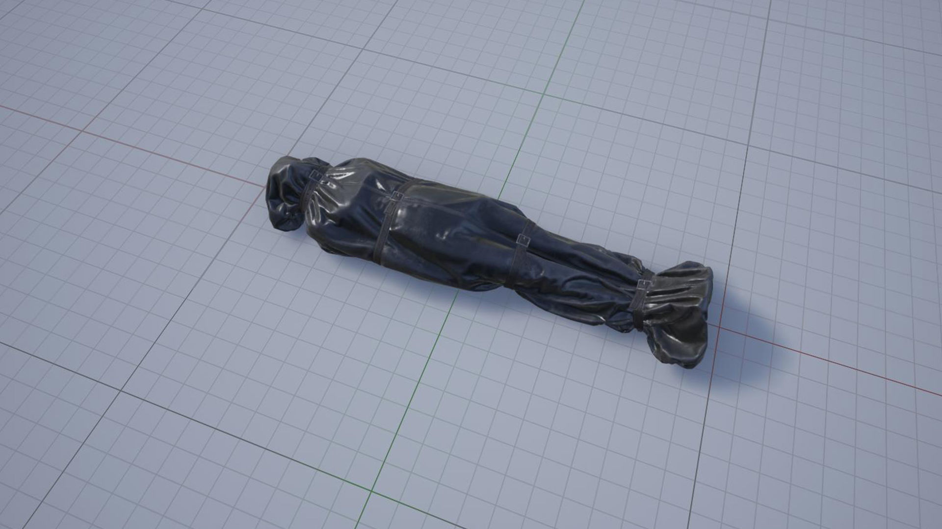 Corpses Bodybags set 1 UE4 Low-poly 3D model_16