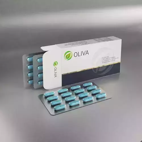 Realistic Medicine Pills Package 3D model