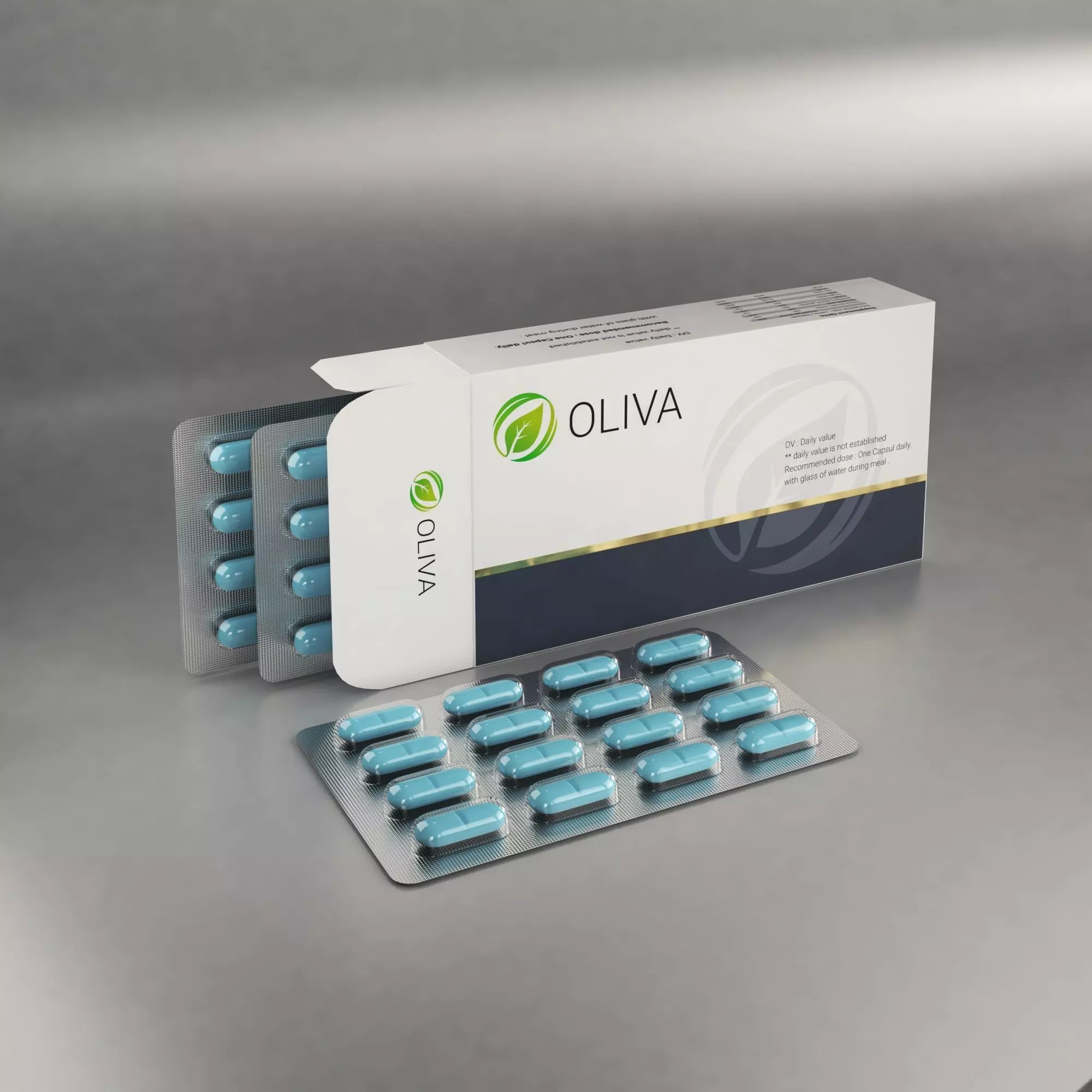 Realistic Medicine Pills Package 3D model 3D model