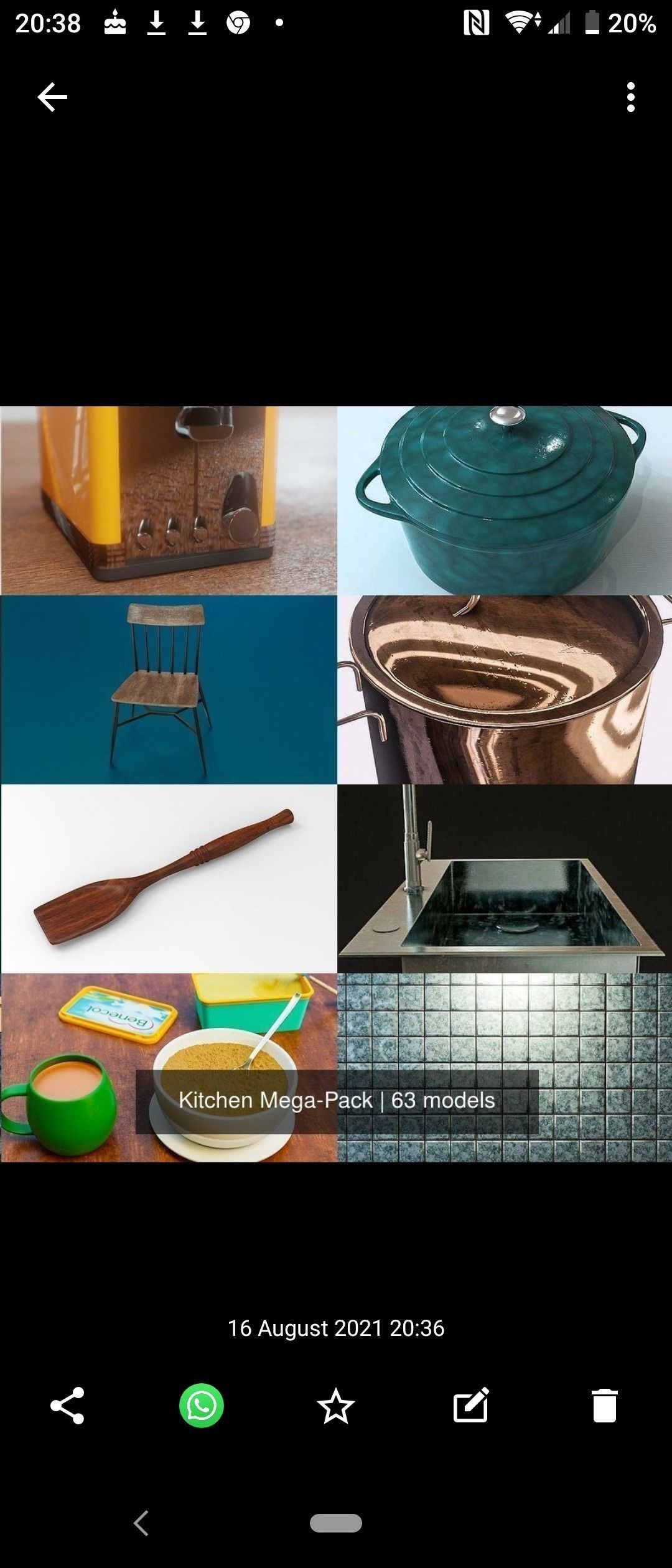 Kitchen 3D Model Mega Pack 3D Model Collection_36