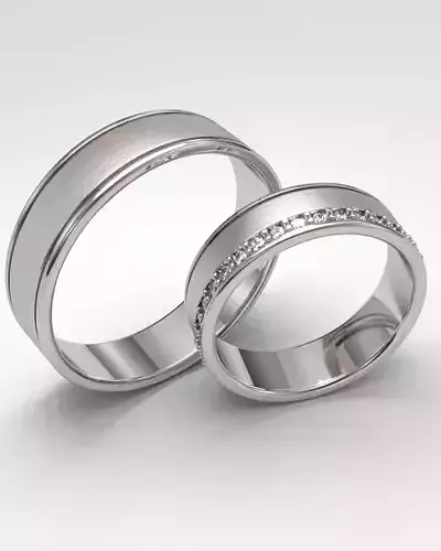 Wedding rings 3D print model