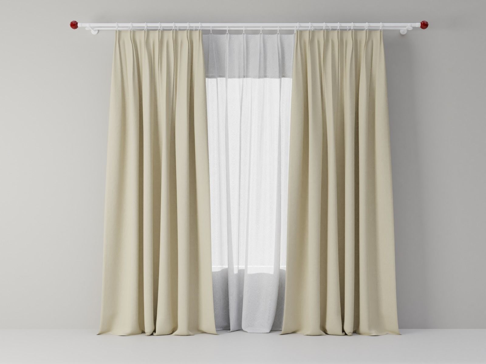 Curtains 03 collection 6 3D model_4