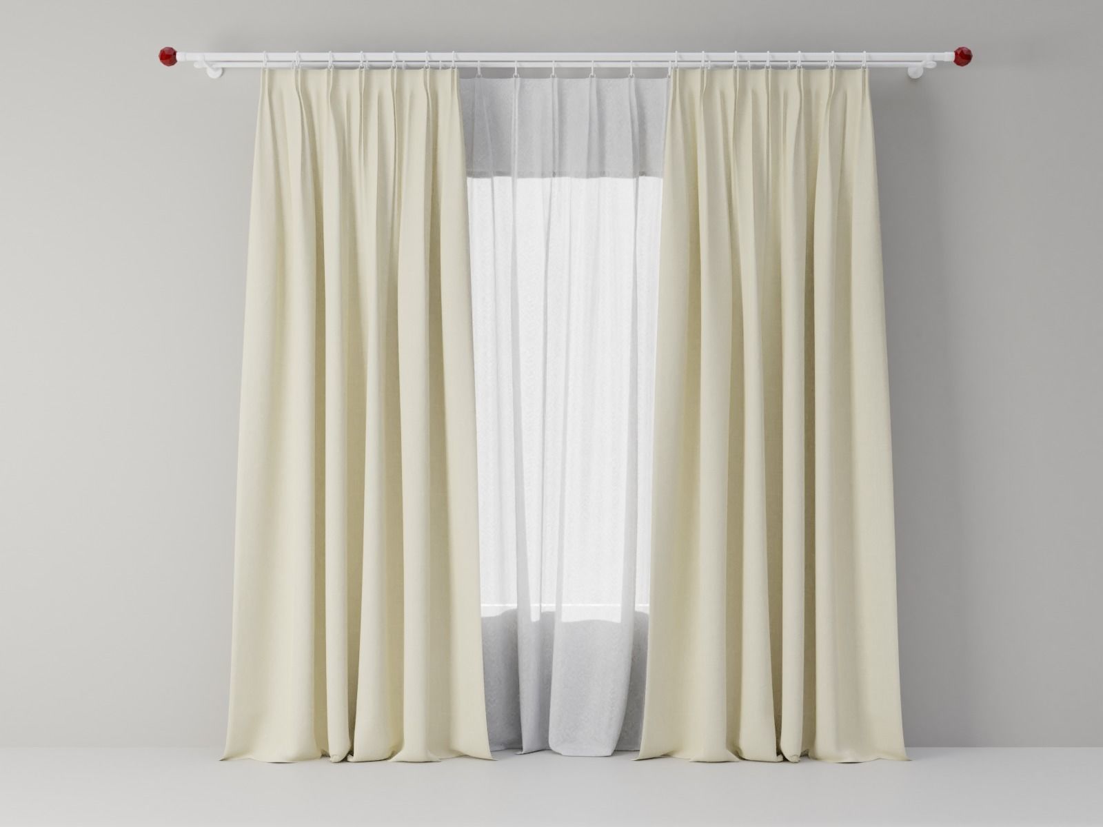 Curtains 03 collection 6 3D model_5