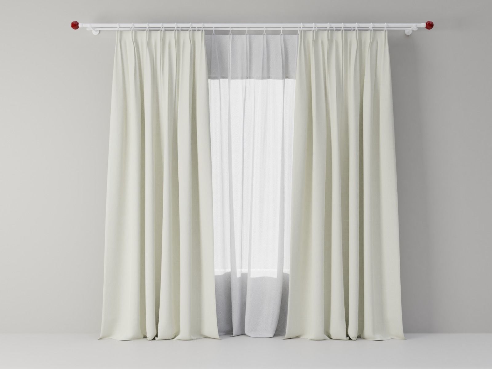 Curtains 03 collection 6 3D model_6