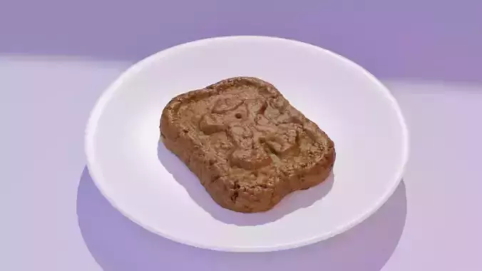 Cookie with soldier 01 high-poly