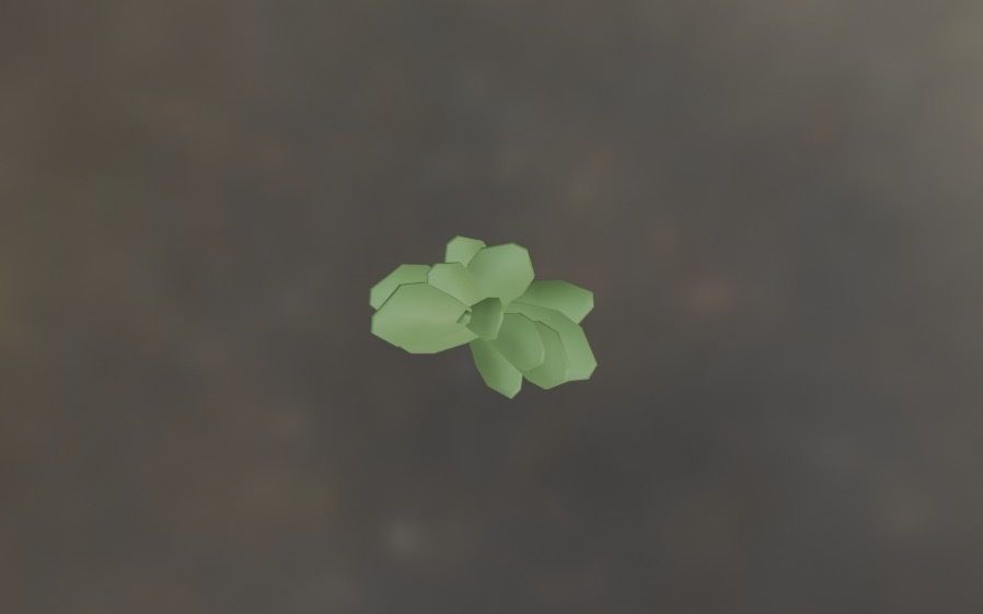 FREE Simple Plant Low-poly 3D model Free low-poly 3D model_3