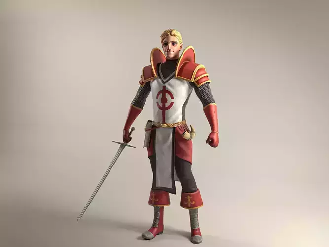 The Knight holding sword