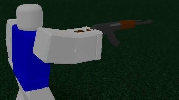 Low-Poly AK-47 rifle Low-poly 3D model_4